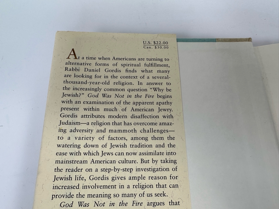 Signed Book God Was Not In The Fire The Search For A Spiritual Judaism Signed By Daniel Gordis [Photo 3]