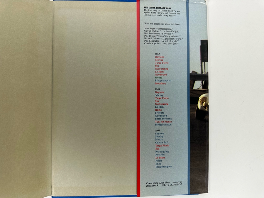Signed First American Edition Book The Cobra-Ferrari Wars 1963-1965 Signed By Michael L. Shoen [Photo 18]