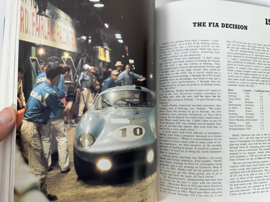 Signed First American Edition Book The Cobra-Ferrari Wars 1963-1965 Signed By Michael L. Shoen [Photo 12]