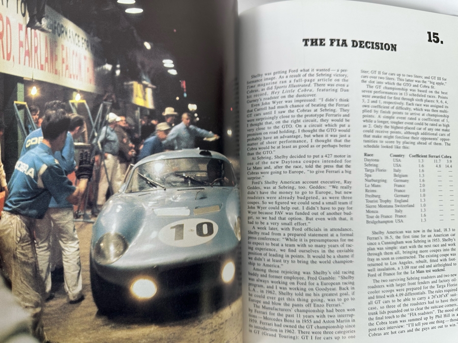 Signed First American Edition Book The Cobra-Ferrari Wars 1963-1965 Signed By Michael L. Shoen [Photo 13]