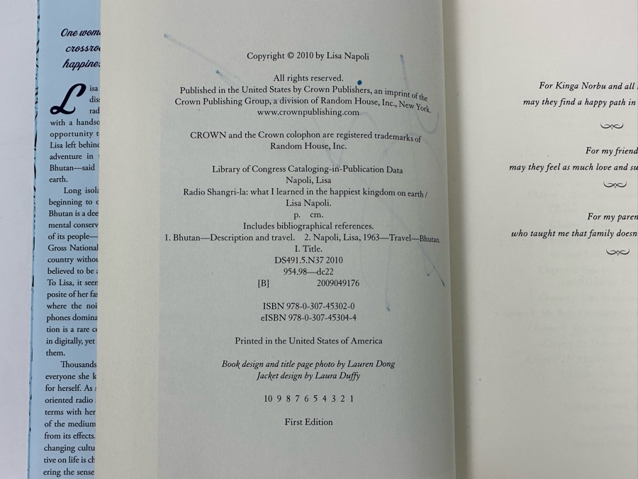 Signed Book Radio Shangri-La Signed By Lisa Napoli [Photo 6]