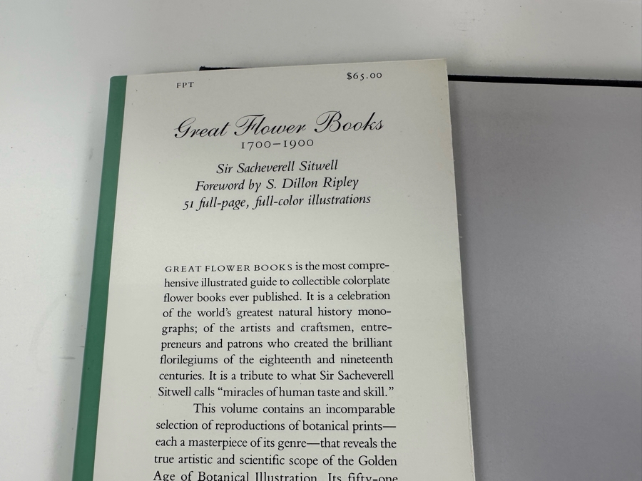 First Printing Book Great Flower Book 1700-1900 By Sacheverell Sitwell [Photo 4]