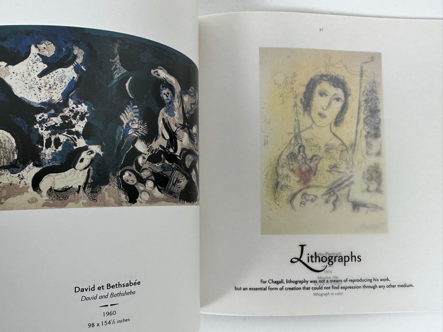 Limited Edition Of 2,000 Marc Chagall Artwork Catalog Book From Timothy Yarger Fine Art Gallery [Photo 10]