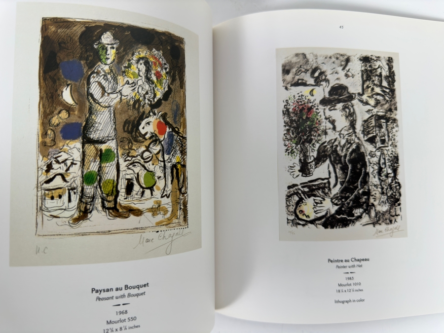 Limited Edition Of 2,000 Marc Chagall Artwork Catalog Book From Timothy Yarger Fine Art Gallery [Photo 6]
