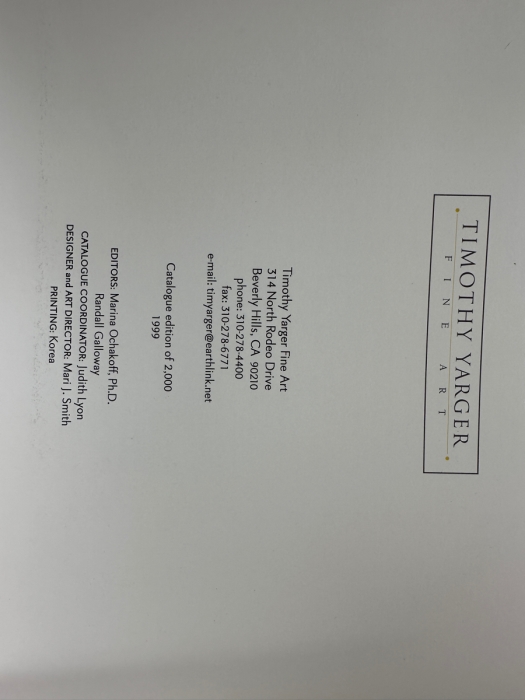 Limited Edition Of 2,000 Marc Chagall Artwork Catalog Book From Timothy Yarger Fine Art Gallery [Photo 12]