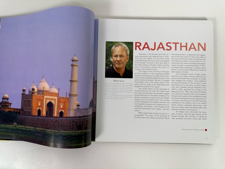 First Edition Book Rajasthan Panoramic Photography By Reiner Sahm [Photo 4]