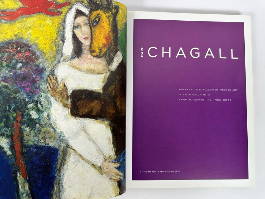 Marc Chagall Artwork Catalog Book Published By The San Francisco Museum
