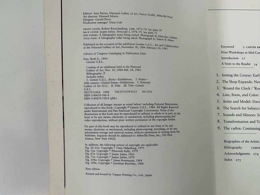 Gemini G.E.L. (Graphics Editions Limited) Art And Collaboration: A History Of The Unique Relationship Between Artist And The Gemini Workshop Book (Roy Lichtenstein, David Hockney, Ellsworth Kelly, Frank Stella) [Photo 4]