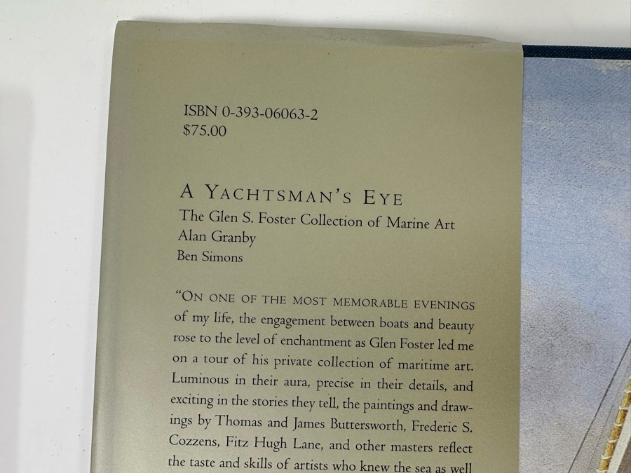 First Printing Book A Yachtsman’s Eye The Glen S. Foster Collection Of Marine Paintings Retails $75 [Photo 3]
