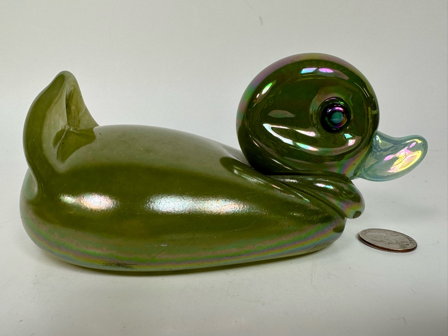 Glass Eye Studio Duck Figurine Seattle WA 7W X 4D X 3.5H [Photo 2]