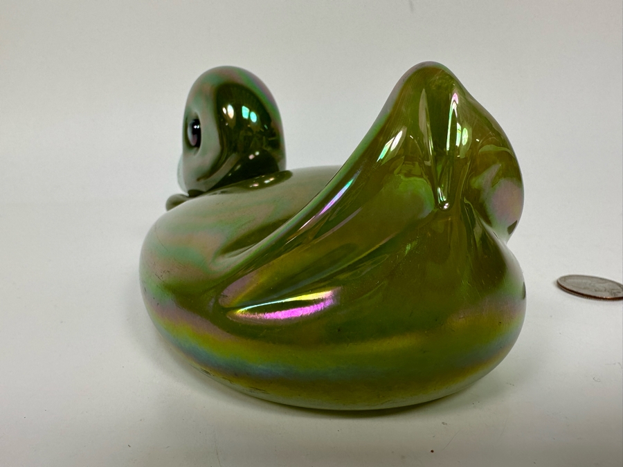 Glass Eye Studio Duck Figurine Seattle WA 7W X 4D X 3.5H [Photo 6]