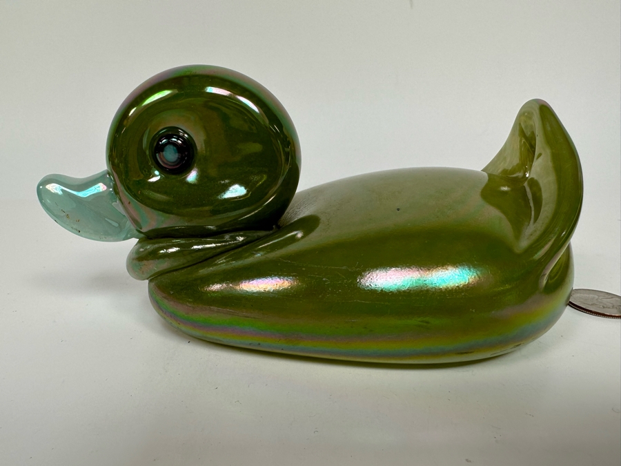 Glass Eye Studio Duck Figurine Seattle WA 7W X 4D X 3.5H [Photo 5]