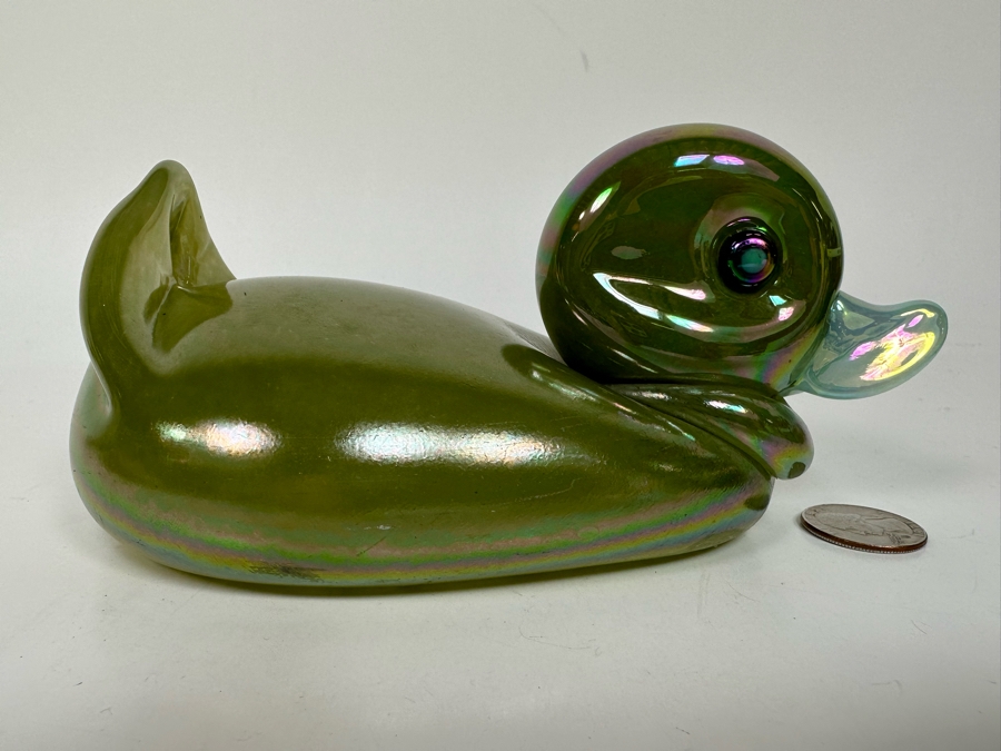 Glass Eye Studio Duck Figurine Seattle WA 7W X 4D X 3.5H [Photo 3]