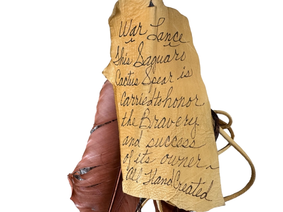 Hand Crafted War Lance Saguaro Cactus Spear 79”L [Photo 3]