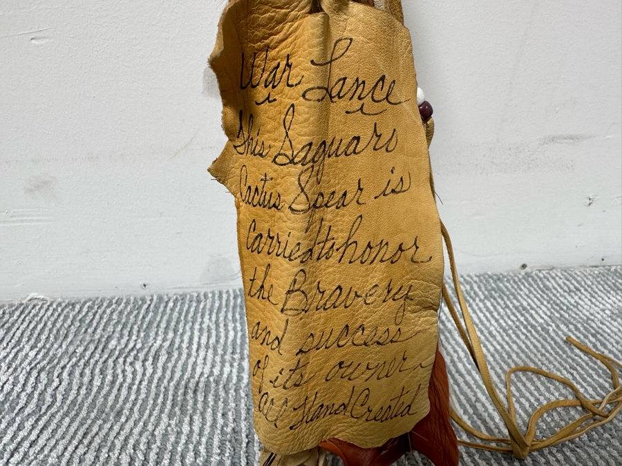 Hand Crafted War Lance Saguaro Cactus Spear 79”L [Photo 14]