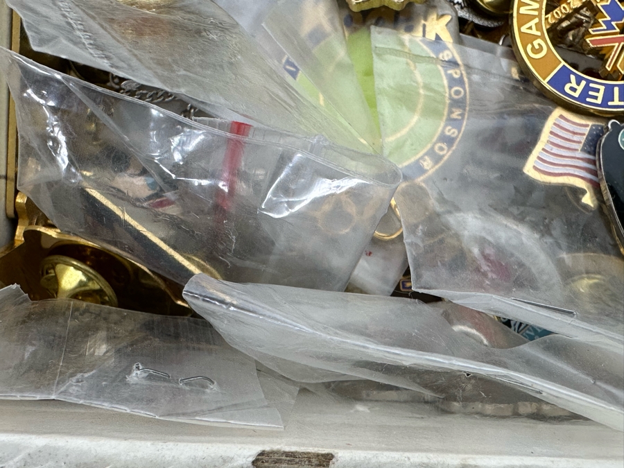 Collection Of Various Pins And Buttons Mainly Olympic Pins [Photo 8]