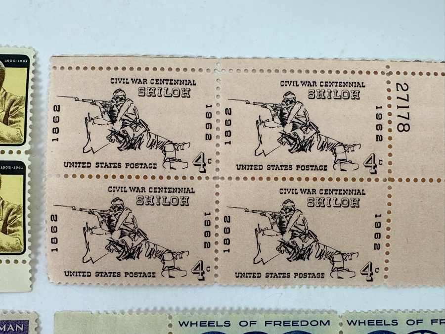 Mint Mid-Century Postage Stamp Blocks [Photo 6]