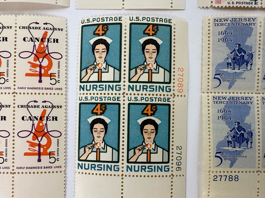Mint Mid-Century Postage Stamp Blocks [Photo 9]