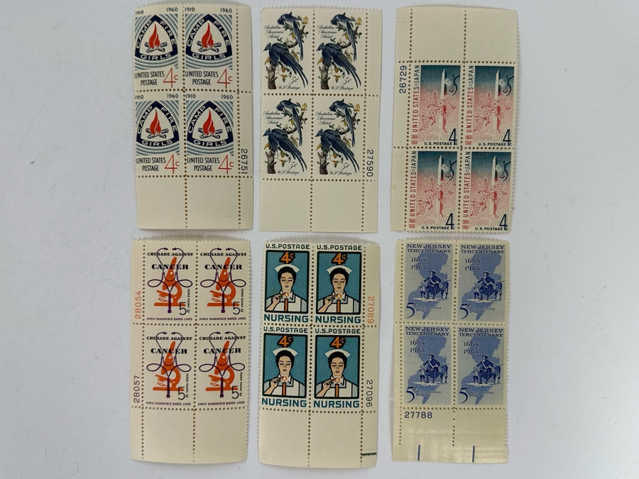 Mint Mid-Century Postage Stamp Blocks [Photo 2]