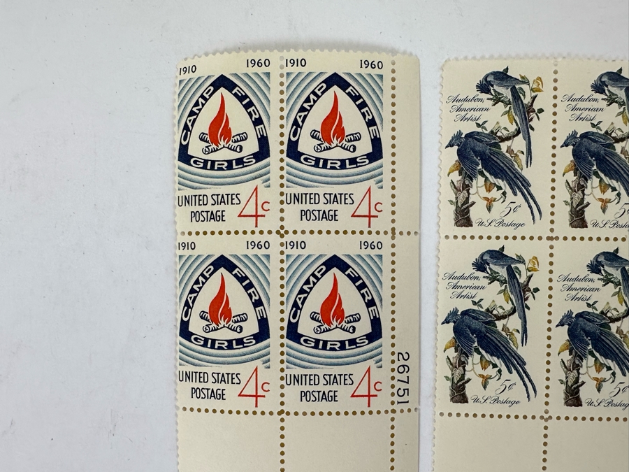 Mint Mid-Century Postage Stamp Blocks [Photo 6]
