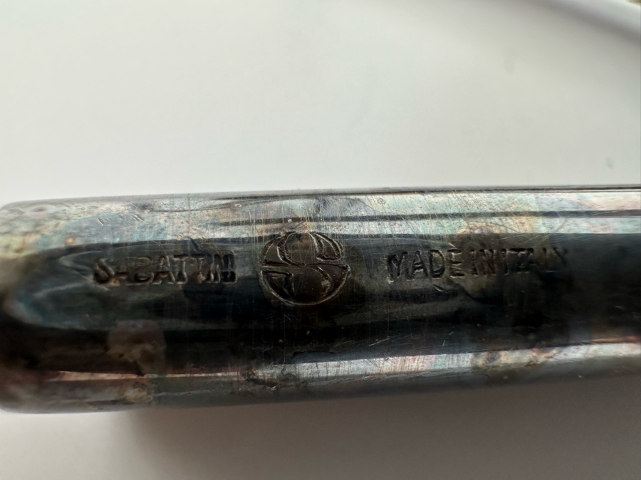 Lino Sabattini Signed Mid-Century Modern Candle Holders, A Pair Made In Italy Fiamma 12.5H [Photo 9]