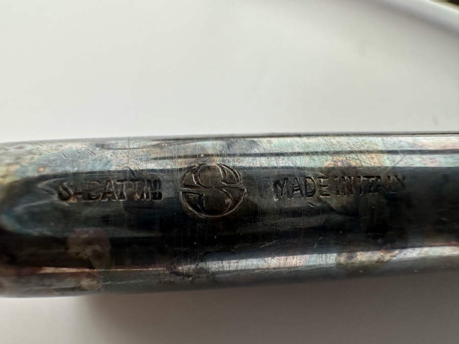 Lino Sabattini Signed Mid-Century Modern Candle Holders, A Pair Made In Italy Fiamma 12.5H [Photo 10]