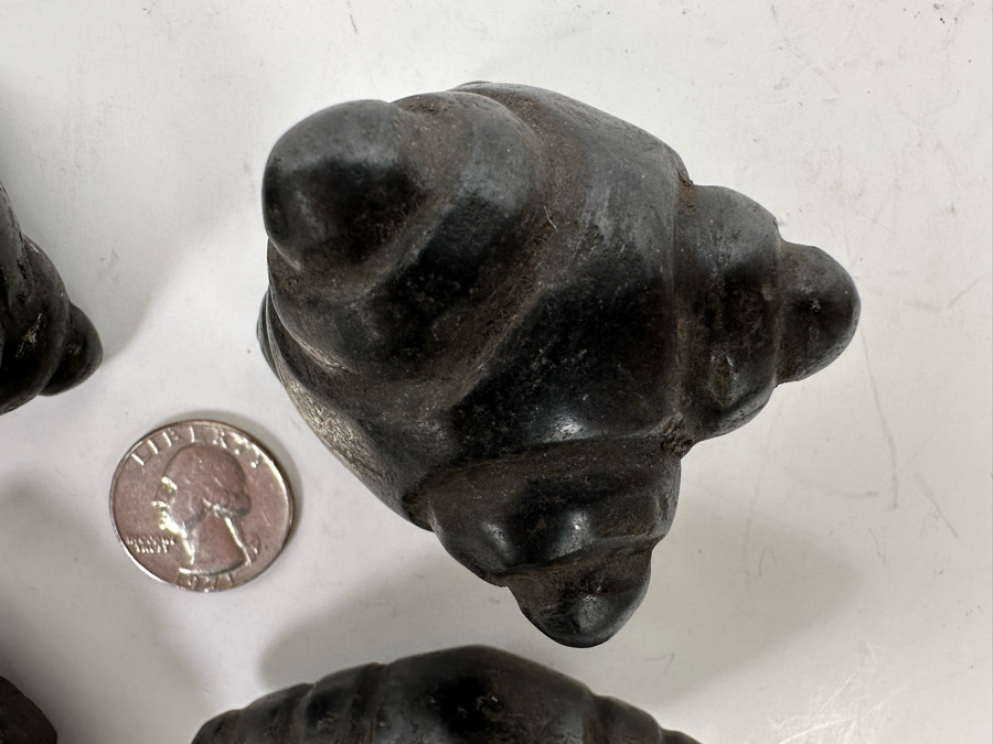 Set Of Four Vintage Jiwaya Chumpi Meteorite Stones Peruvian Shaman Ceremonial Stones [Photo 6]