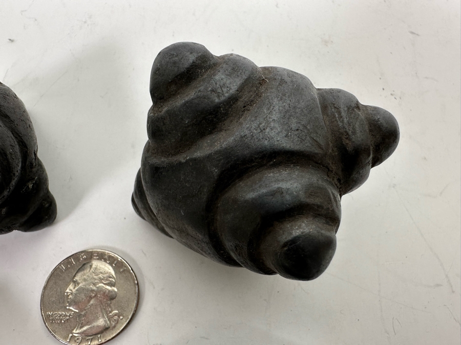 Set Of Four Vintage Jiwaya Chumpi Meteorite Stones Peruvian Shaman Ceremonial Stones [Photo 5]