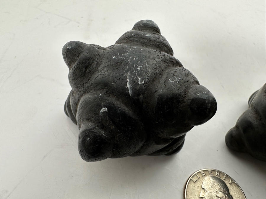 Set Of Four Vintage Jiwaya Chumpi Meteorite Stones Peruvian Shaman Ceremonial Stones [Photo 8]