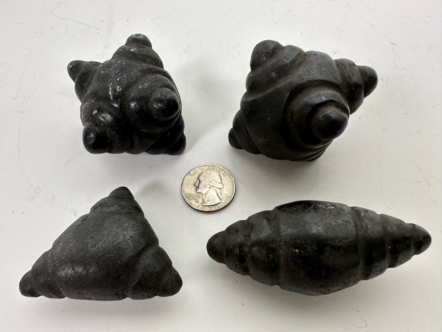 Set Of Four Vintage Jiwaya Chumpi Meteorite Stones Peruvian Shaman Ceremonial Stones [Photo 4]