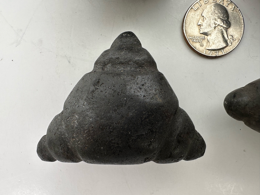 Set Of Four Vintage Jiwaya Chumpi Meteorite Stones Peruvian Shaman Ceremonial Stones [Photo 9]