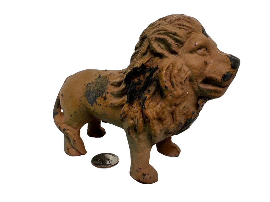 Vintage Cast Iron Lion 6W X 4.5H [Photo 1]