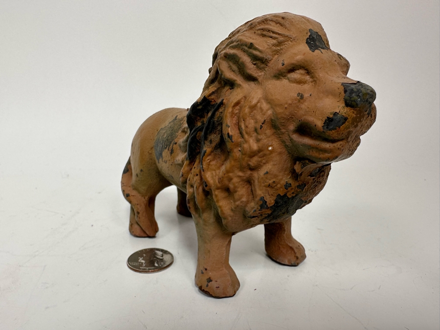 Vintage Cast Iron Lion 6W X 4.5H [Photo 4]