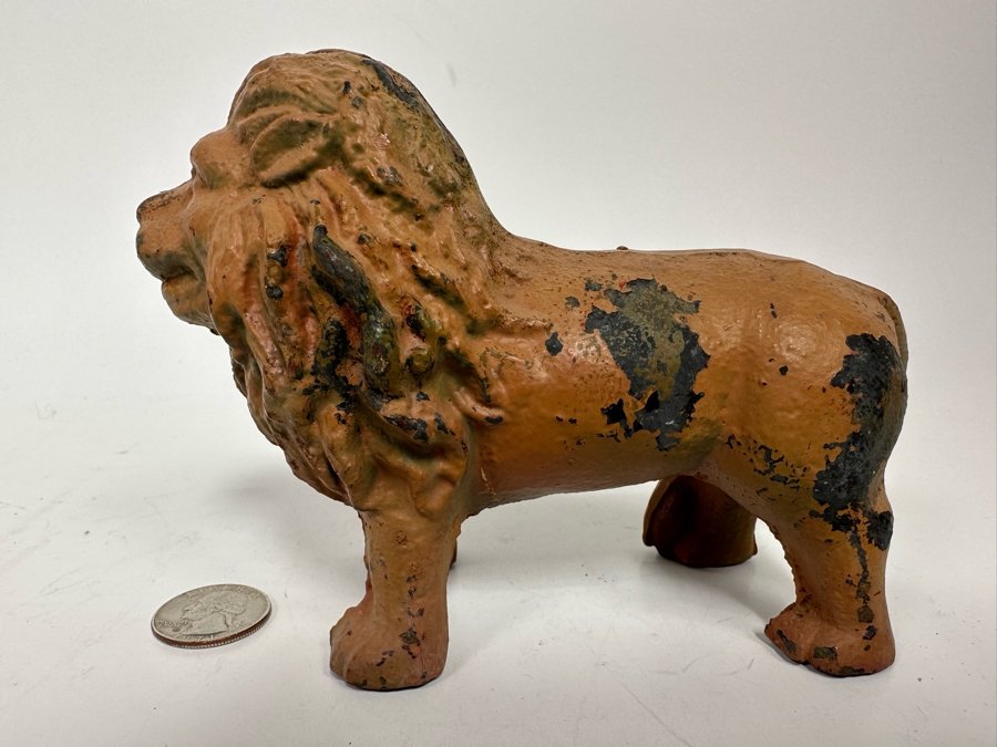 Vintage Cast Iron Lion 6W X 4.5H [Photo 6]