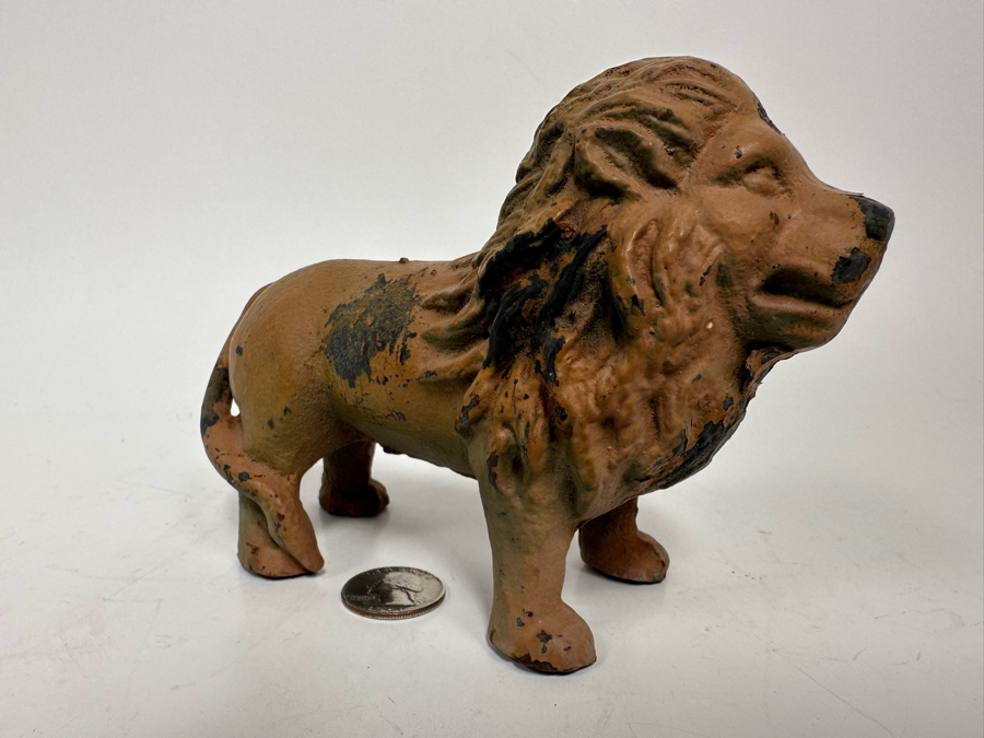 Vintage Cast Iron Lion 6W X 4.5H [Photo 2]