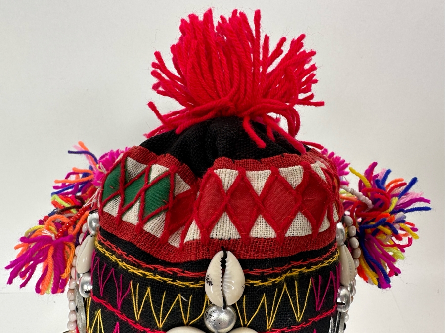 Vintage Akha Hill Tribe Headdress From Thailand [Photo 9]