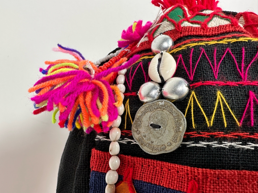 Vintage Akha Hill Tribe Headdress From Thailand [Photo 8]