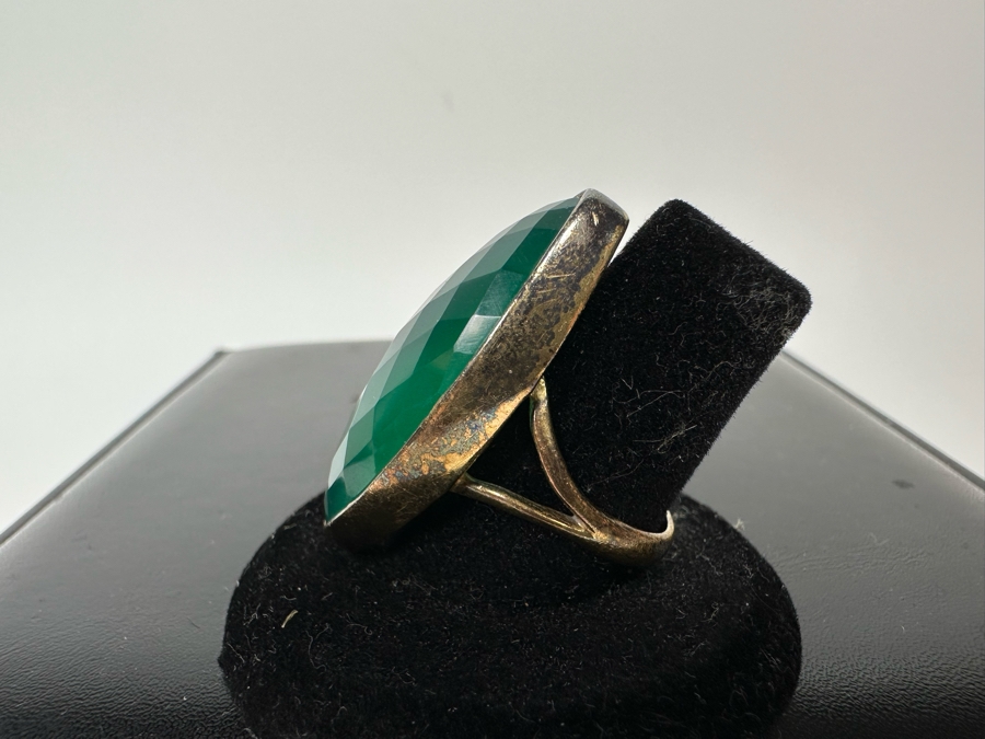 Vintage Birmingham English Sterling Silver Ring Hallmarked MVA Size 7 1/4 10.1g [Photo 11]