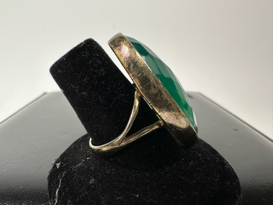 Vintage Birmingham English Sterling Silver Ring Hallmarked MVA Size 7 1/4 10.1g [Photo 9]