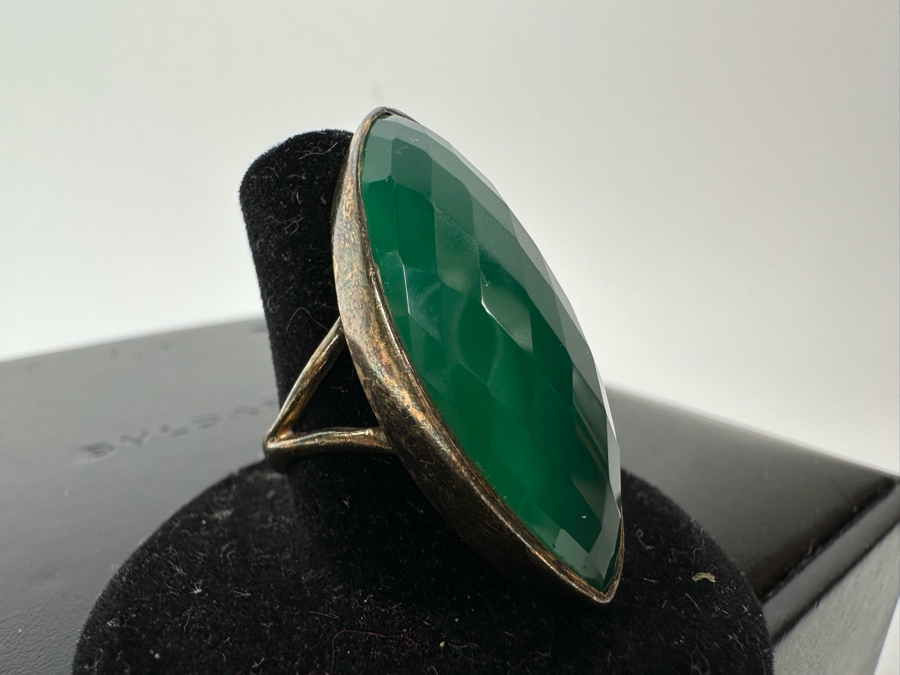 Vintage Birmingham English Sterling Silver Ring Hallmarked MVA Size 7 1/4 10.1g [Photo 7]