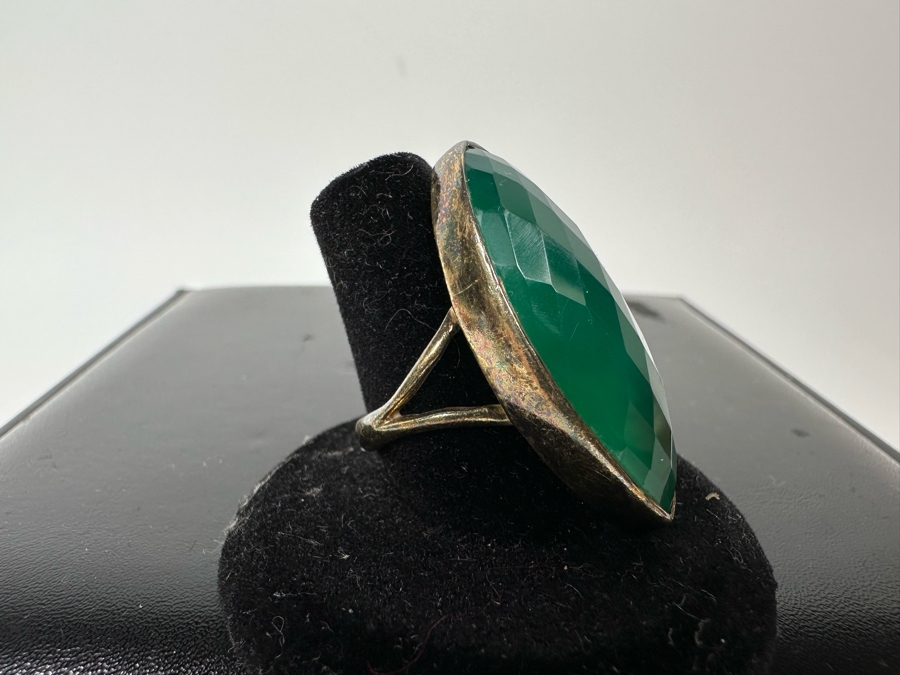 Vintage Birmingham English Sterling Silver Ring Hallmarked MVA Size 7 1/4 10.1g [Photo 8]