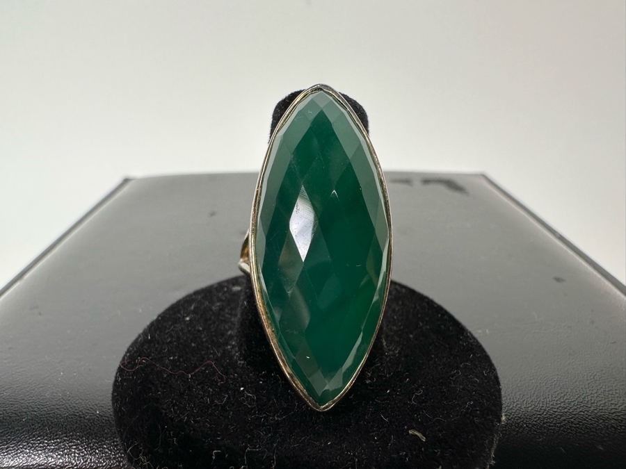 Vintage Birmingham English Sterling Silver Ring Hallmarked MVA Size 7 1/4 10.1g [Photo 4]