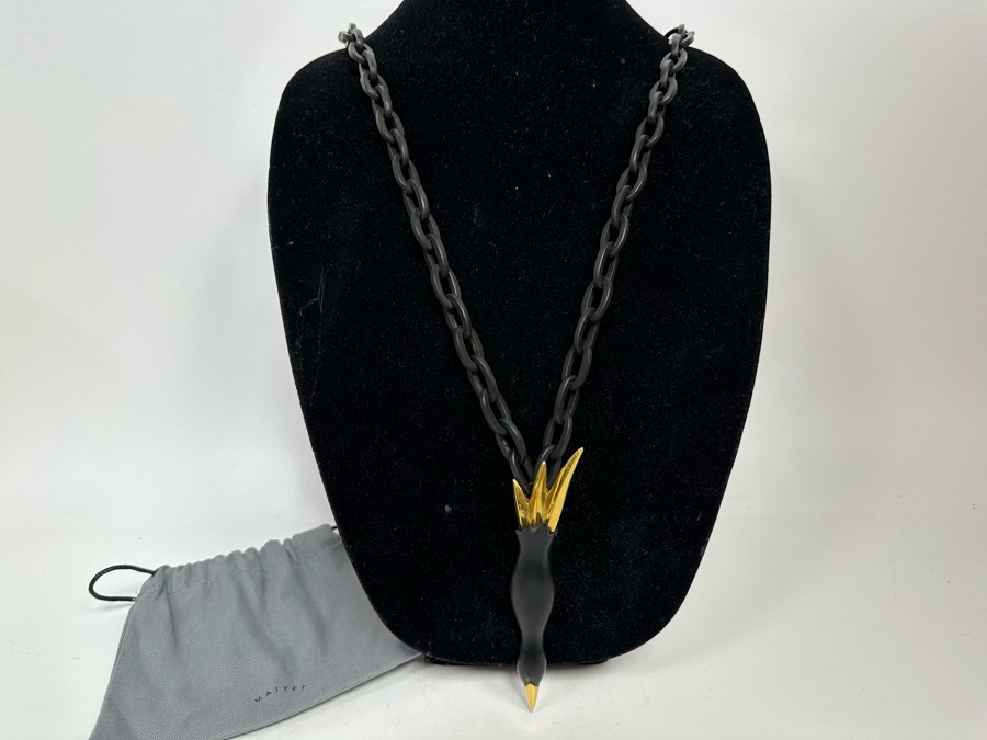 New Maiyet Horn Diving Bird Pendant 34' Necklace [Photo 6]