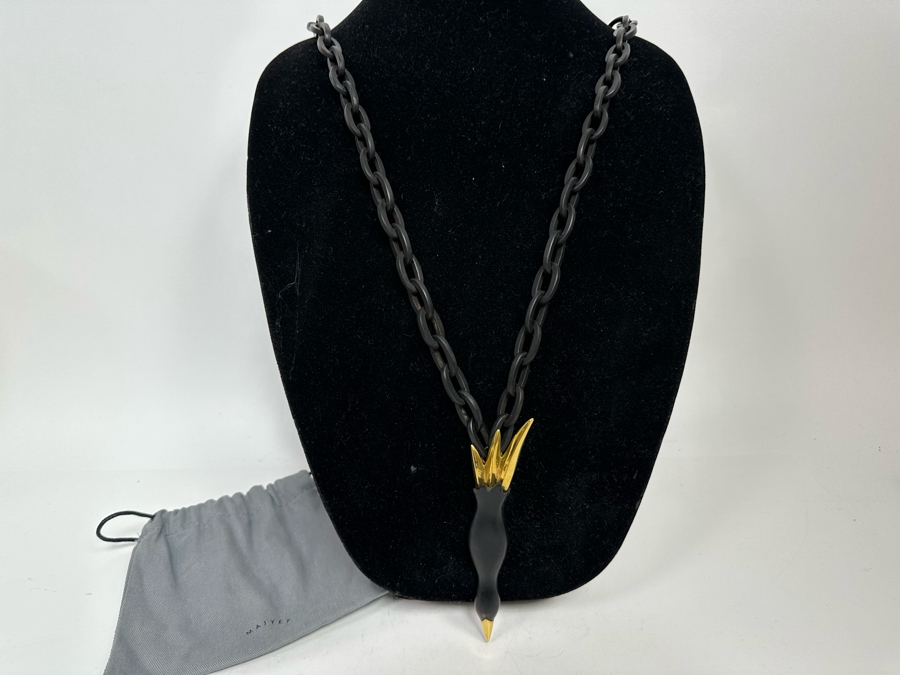 New Maiyet Horn Diving Bird Pendant 34' Necklace [Photo 5]