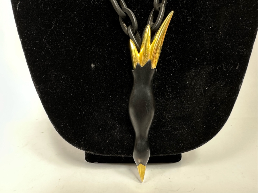 New Maiyet Horn Diving Bird Pendant 34' Necklace [Photo 4]