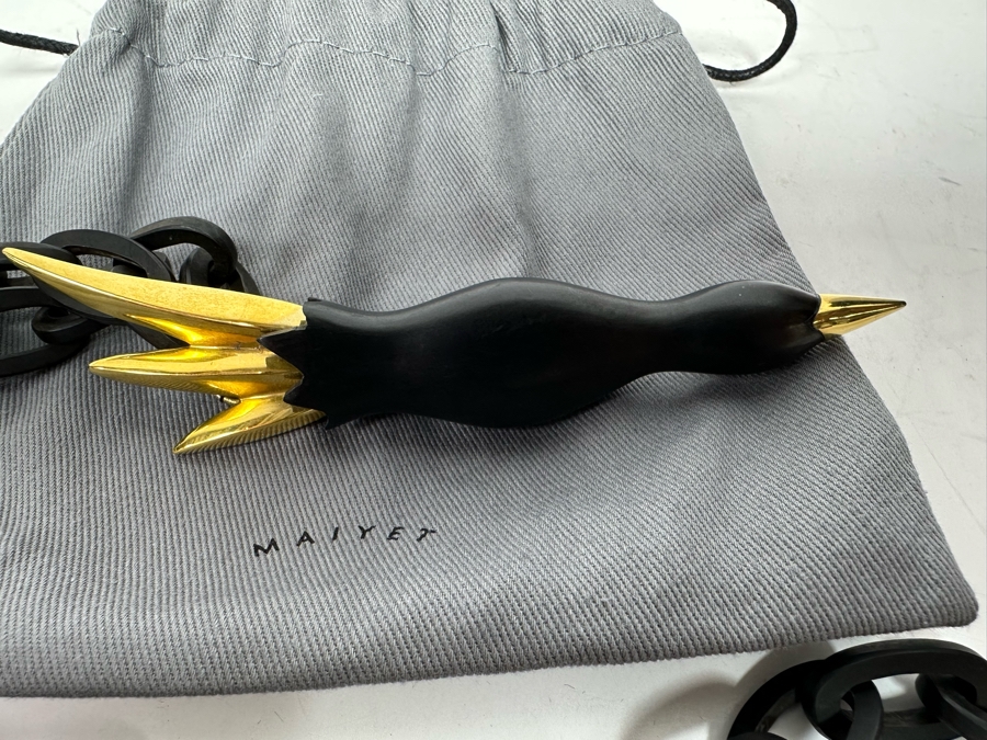 New Maiyet Horn Diving Bird Pendant 34' Necklace [Photo 9]