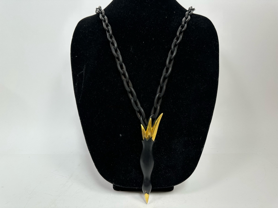 New Maiyet Horn Diving Bird Pendant 34' Necklace [Photo 3]