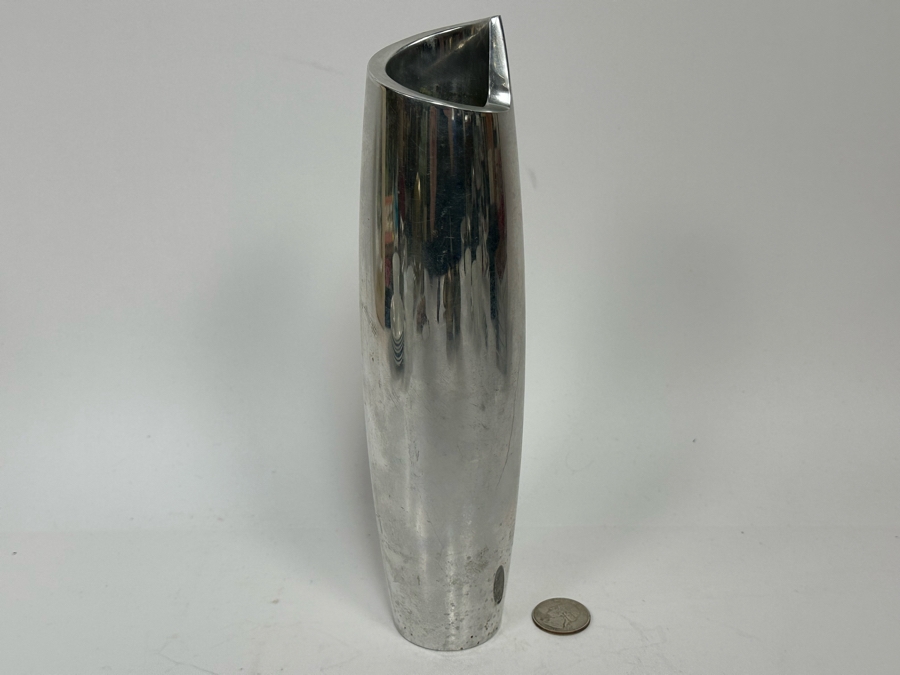 Nambe Aluminum Allow Spiral Vase 1998 6191 9.5H Smith Celentano [Photo 4]