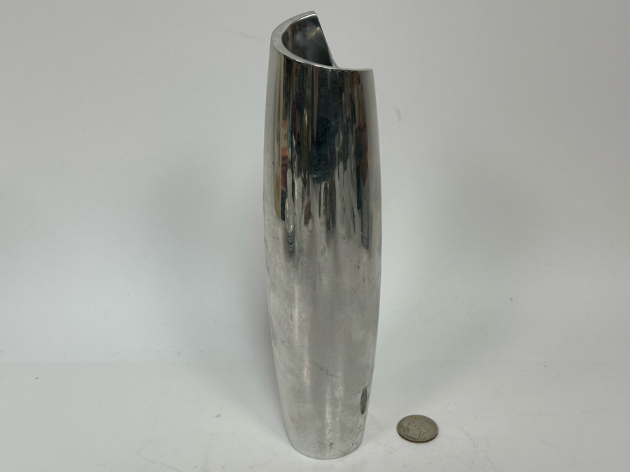 Nambe Aluminum Allow Spiral Vase 1998 6191 9.5H Smith Celentano [Photo 5]