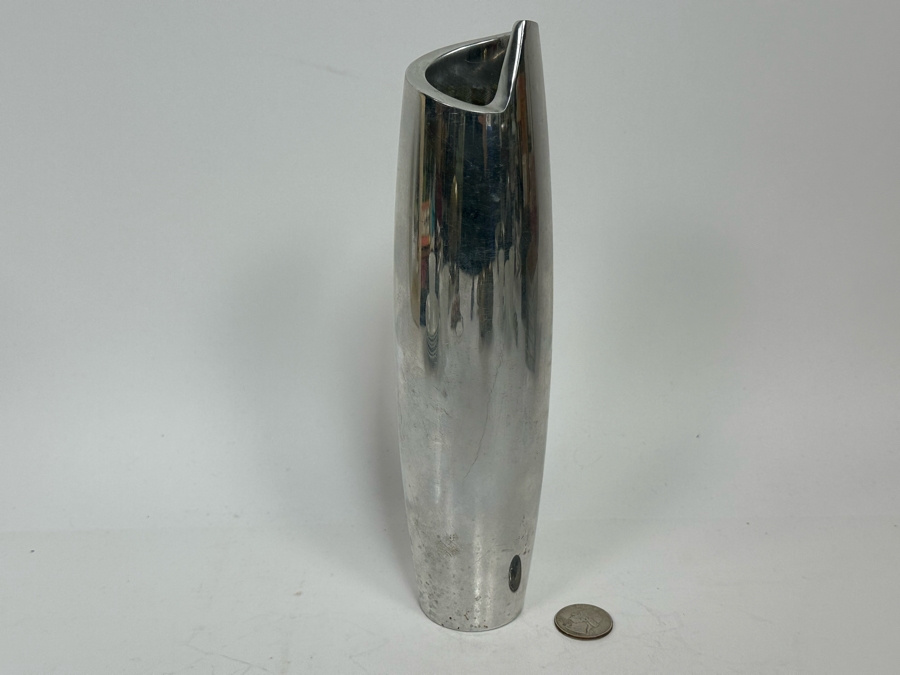 Nambe Aluminum Allow Spiral Vase 1998 6191 9.5H Smith Celentano [Photo 2]